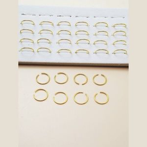 5 Pack Gold Nose Ring